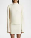 Khaite Calliope Knitted Wool Blend Top In Glaze