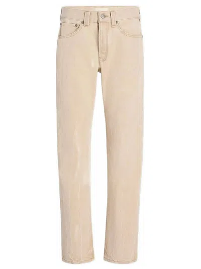 Khaite Finley Cotton Jeans In Neutral