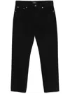 Khaite Albi Tapered-leg Jeans In Schwarz