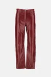 Khaite Callum Pants In Burgundy