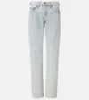 Khaite Callum Mid-rise Straight-leg Jeans In Blue
