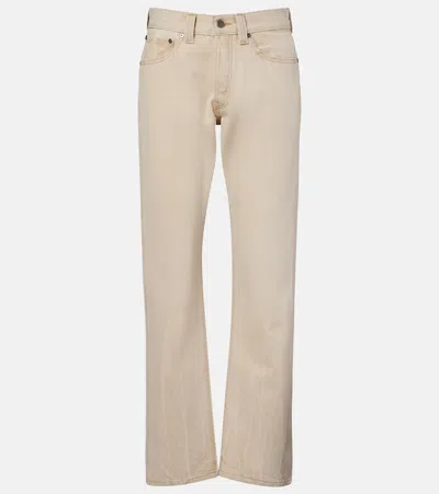 Khaite Callum Straight Jeans In Neutral