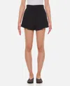 Khaite Pleat-detail Tailored Shorts In Black