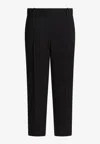 Khaite Cam Straight-leg Tailored Pants In Multi