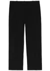 Khaite Cam Straight-leg Woven Trousers In Black