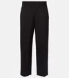 Khaite Cambie Straight-leg Pants In Black