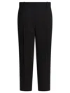 Khaite Cam Straight-leg Woven Trousers In Black