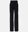 Khaite Hewitt High-rise Straight-leg Jeans In Navy / White
