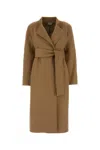 Khaite Camel Wool Deena Coat In Brown
