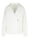 Khaite Ashton Double-breasted Cotton Top In White