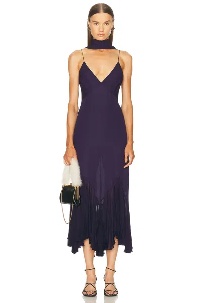Khaite Candita Dress In Purple