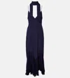 Khaite Candita Scarf-detail Silk Midi Dress