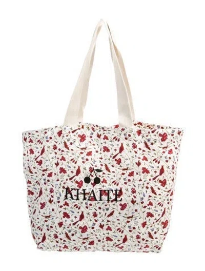 Pre-owned Khaite Canvas Tote In Multi