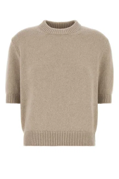 Khaite Cappuccino Cashmere Davin Sweater