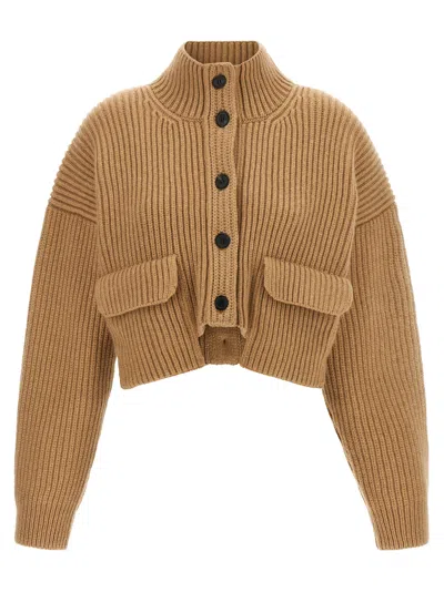 Khaite Cardigan In Brown
