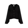 Khaite Scarlet Cardigan In Cashmere In Black