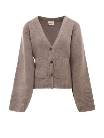Khaite Cardigan In Brown