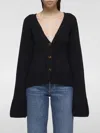 Khaite Scarlet Knitted Cardigan In Blue