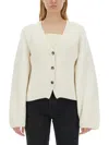 Khaite Women Scarlet Cardigan Glaze In Neutral