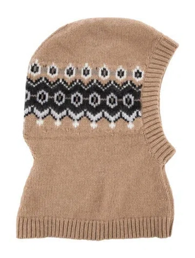 Pre-owned Khaite Cashmere Balaclava Hood In Neutral