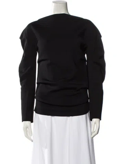 Pre-owned Khaite Cashmere Bateau Neckline Sweater In Black