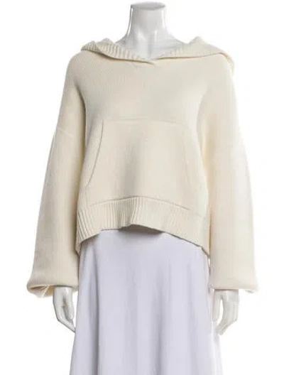 Pre-owned Khaite Cashmere Bateau Neckline Sweater In Neutral