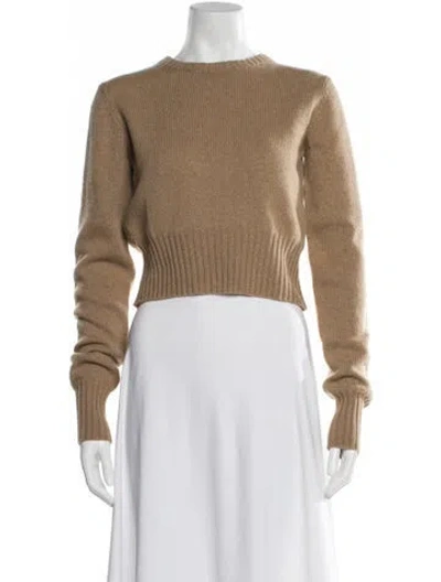 Pre-owned Khaite Cashmere Bateau Neckline Sweater In Neutral