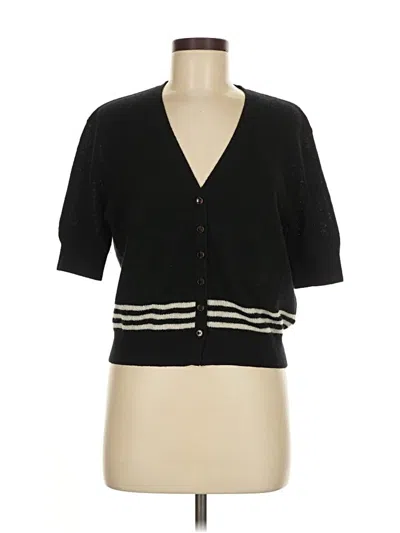 Pre-owned Khaite Cashmere Cardigan Sweater In Black