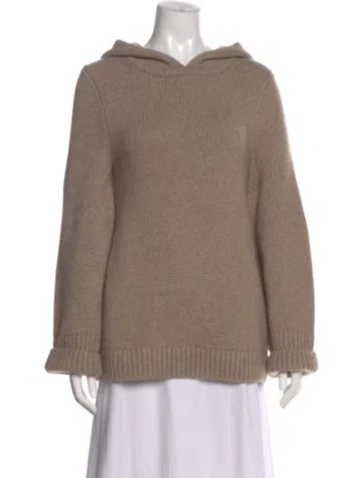 Pre-owned Khaite Cashmere Cowl Neck Sweater In Neutral