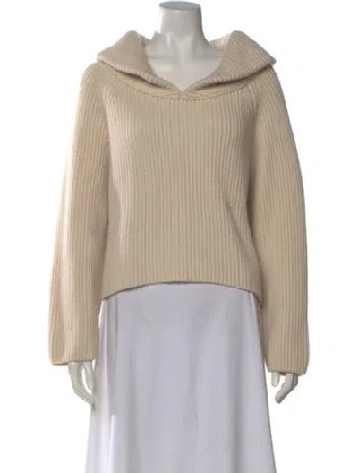 Pre-owned Khaite Cashmere Cowl Neck Sweater In Neutral