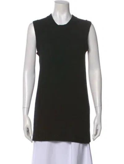 Pre-owned Khaite Cashmere Crew Neck Sweater In Black
