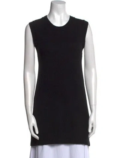 Pre-owned Khaite Cashmere Crew Neck Sweater In Black