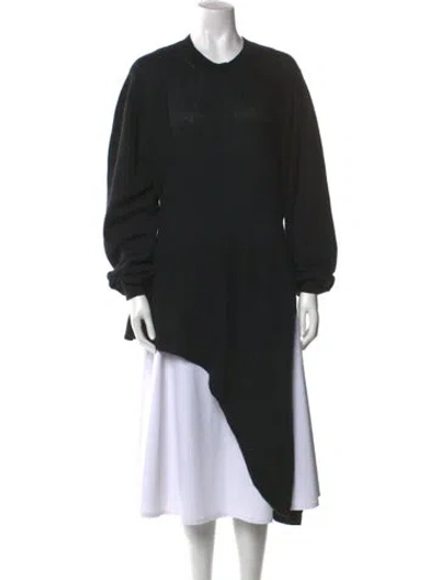 Pre-owned Khaite Cashmere Crew Neck Sweater In Black