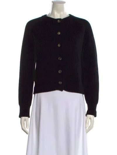 Pre-owned Khaite Cashmere Crew Neck Sweater In Black