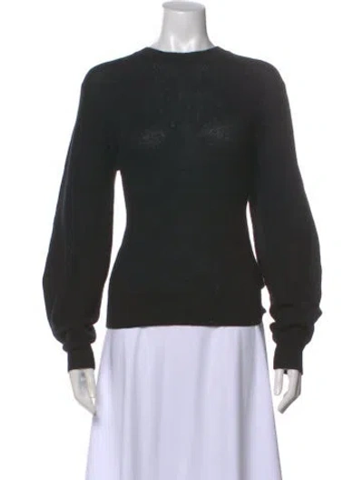 Pre-owned Khaite Cashmere Crew Neck Sweater In Black
