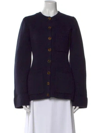 Pre-owned Khaite Cashmere Crew Neck Sweater In Black