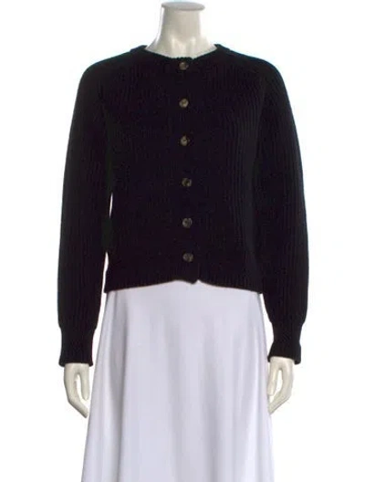 Pre-owned Khaite Cashmere Crew Neck Sweater In Black