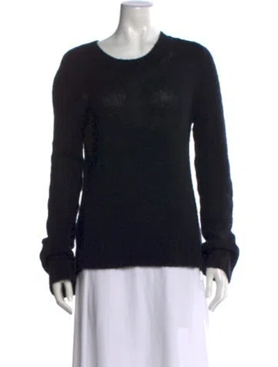 Pre-owned Khaite Cashmere Crew Neck Sweater In Black