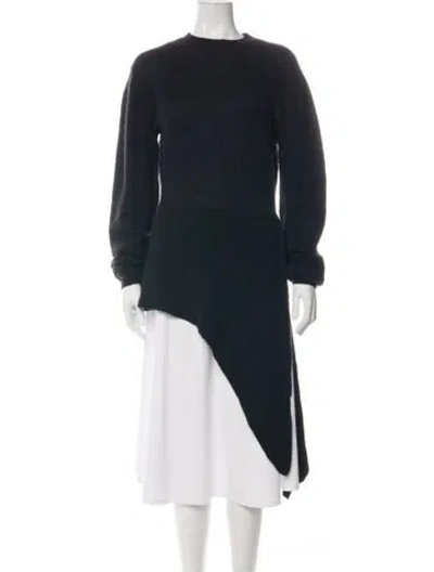 Pre-owned Khaite Cashmere Crew Neck Sweater In Black