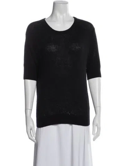 Pre-owned Khaite Cashmere Crew Neck Sweater In Black