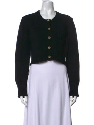 Pre-owned Khaite Cashmere Crew Neck Sweater In Black