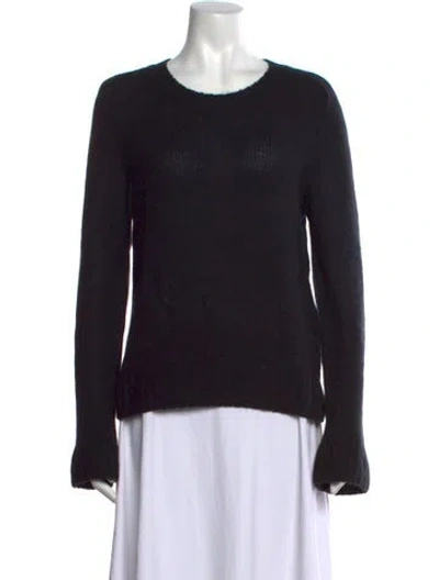 Pre-owned Khaite Cashmere Crew Neck Sweater In Black