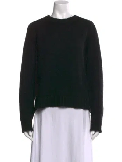 Pre-owned Khaite Cashmere Crew Neck Sweater In Black