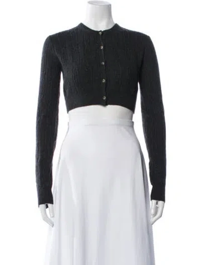 Pre-owned Khaite Cashmere Crew Neck Sweater In Black