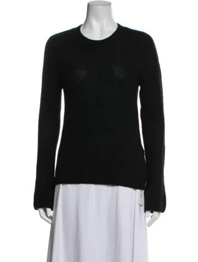 Pre-owned Khaite Cashmere Crew Neck Sweater In Black/blue