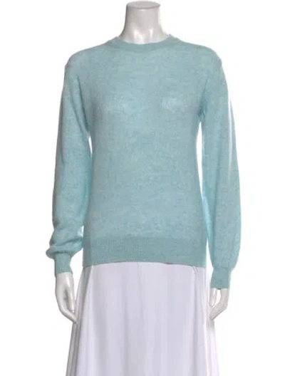 Pre-owned Khaite Cashmere Crew Neck Sweater In Blue