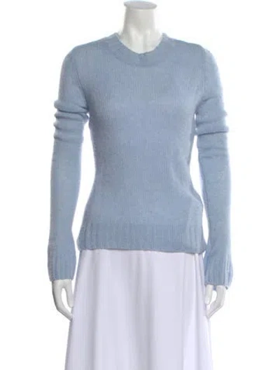 Pre-owned Khaite Cashmere Crew Neck Sweater In Blue