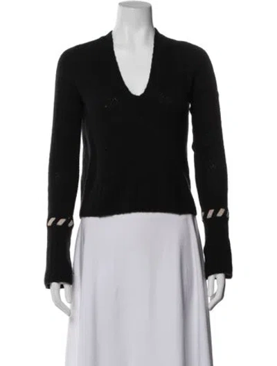 Pre-owned Khaite Cashmere Crew Neck Sweater In Blue