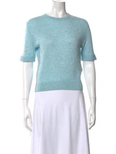 Pre-owned Khaite Cashmere Crew Neck Sweater In Blue