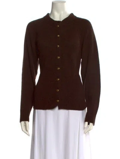 Pre-owned Khaite Cashmere Crew Neck Sweater In Brown